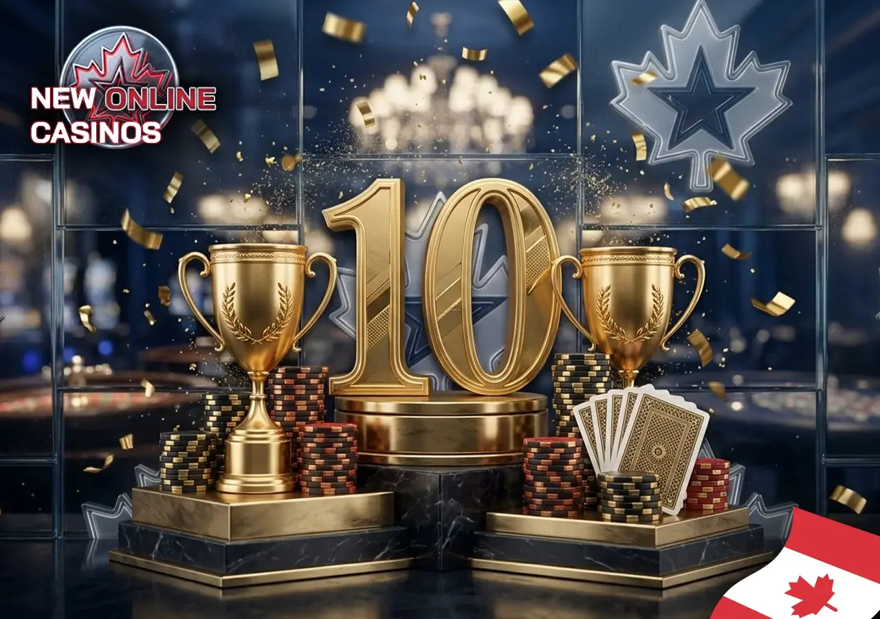 Ranking of the best 10 new Canadian casino sites with gold trophies